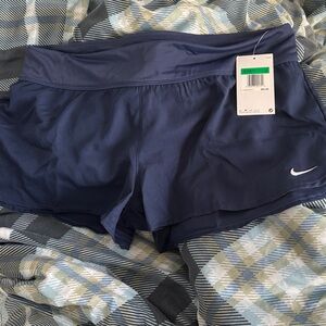 Nike Women's Swim Shorts - Navy Blue